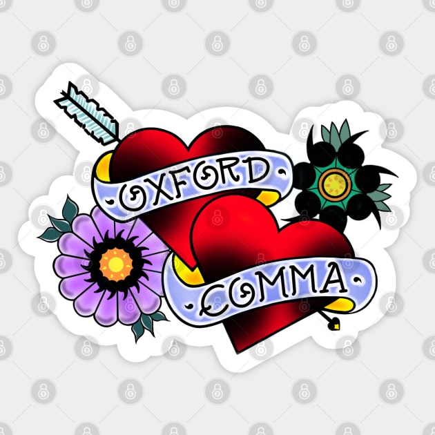 Oxford Comma Love Sticker by TidstheJax